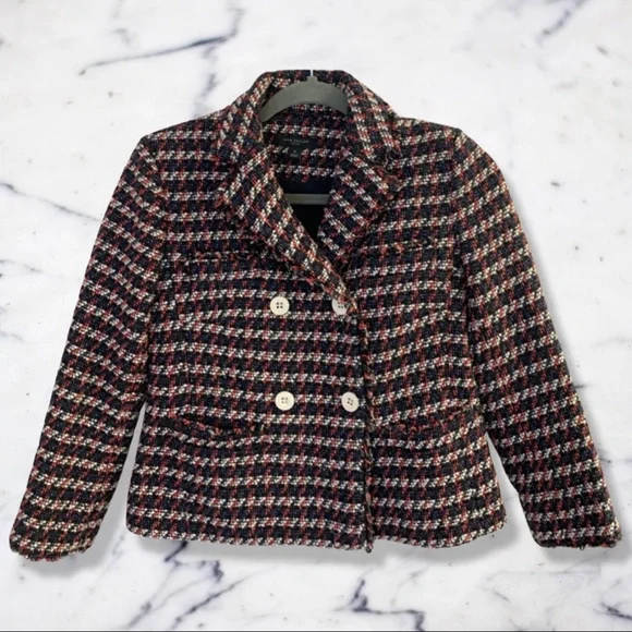 ANN TAYLOR β’ London Lady Knitted Mini Blazer, Petite - Picture 1 of 8